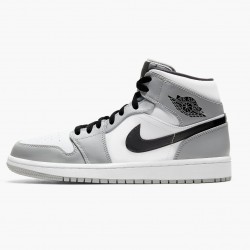 Cheap Air Jordans 1 Mid Light Smoke Grey Light Smoke Grey/Black/White 554724-092