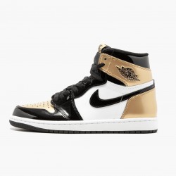 Cheap Air Jordans 1 Retro Gold Toe Black/Metallic Gold/Summit Whi 861428-007