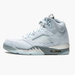 Cheap Air Jordans 5 Retro Bluebird With Silver White Photo Blue/Football Grey/Metallic Silver/White DD9336-400