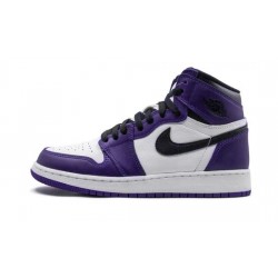 Air Jordan 1 Retro High OG GS "Court Purple 2.0" COURT PURPLE/BLACK/WHITE Youth 575441 500