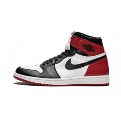 Cheap Air Jordans 1 Retro High OG "Black Toe" WHITE/BLACK-VARSITY RED Mens 555088 125