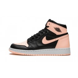 Cheap Air Jordans 1 Retro High OG GS "Crimson Tint" BLACK/CRIMSON TINT-WHITE Youth 575441 081