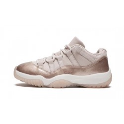 Cheap Air Jordans 11 Rose Gold SAIL/MTLC RED BRONZE Womens AH7860 105