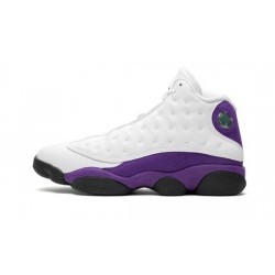 Cheap Air Jordans 13 "Lakers" WHITE/BLACK/COURT-PURPLE/UNIVE Mens 414571 105