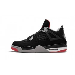 Cheap Air Jordans 4 Bred BLACK/CEMENT GREY-SUMMIT WHITE Mens 308497 060