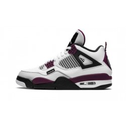 Cheap Air Jordans 4 "PSG" WHITE/NEUTRAL GREY-BLACK-BORDE Mens CZ5624 100