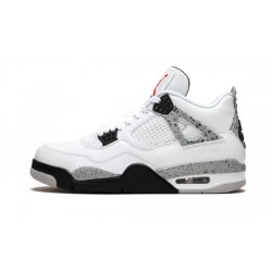 Cheap Air Jordans 4 Retro OG "White Cement" WHITE/FIRE RED-BLACK-TECH GREY Mens 840606 192