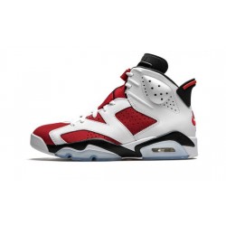 Cheap Air Jordans 6 Retro "Carmine" WHITE/BLACK-CARMINE Mens CT8529 106